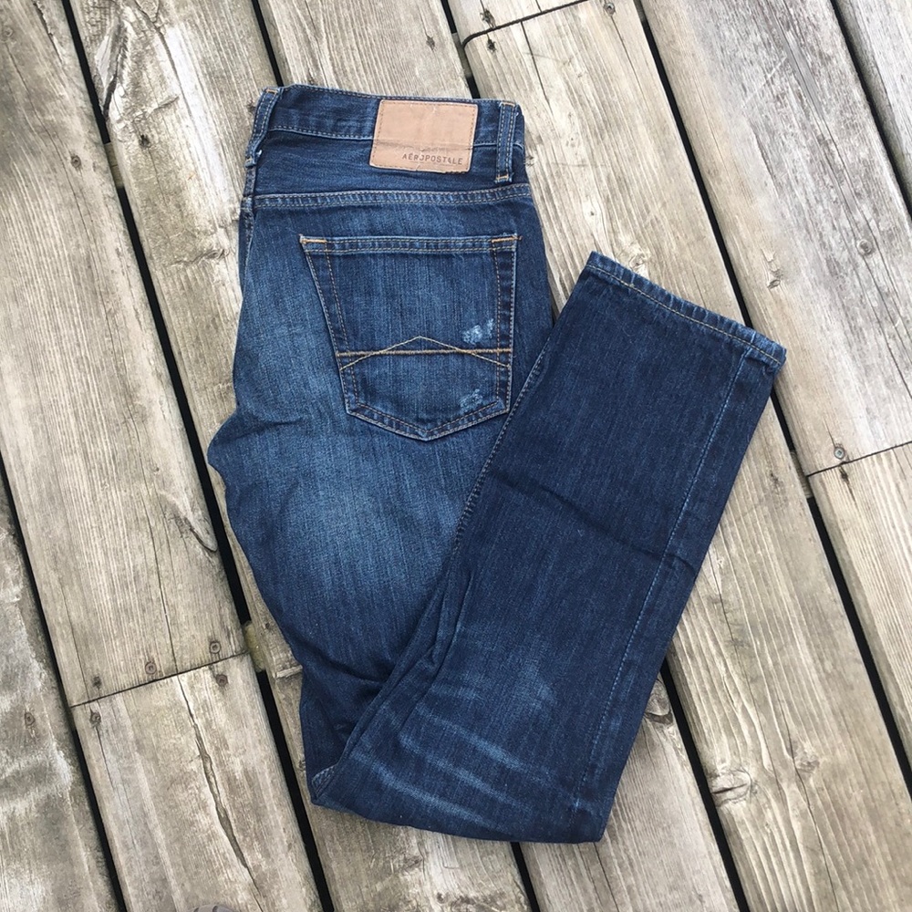 Aeropostale Distressed Rivington Skinny Jeans 30